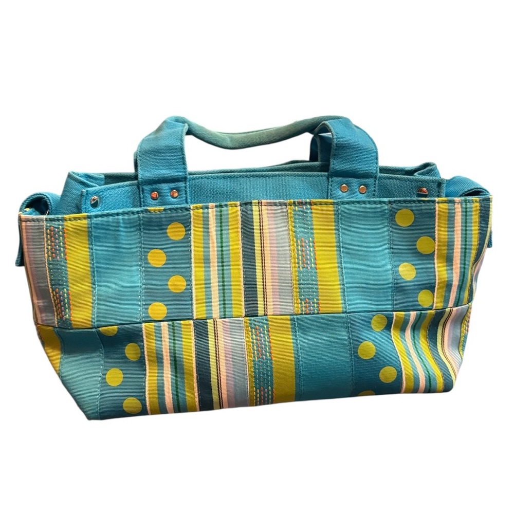 Tiannl Vibrant Blue and Yellow Tote Bag
